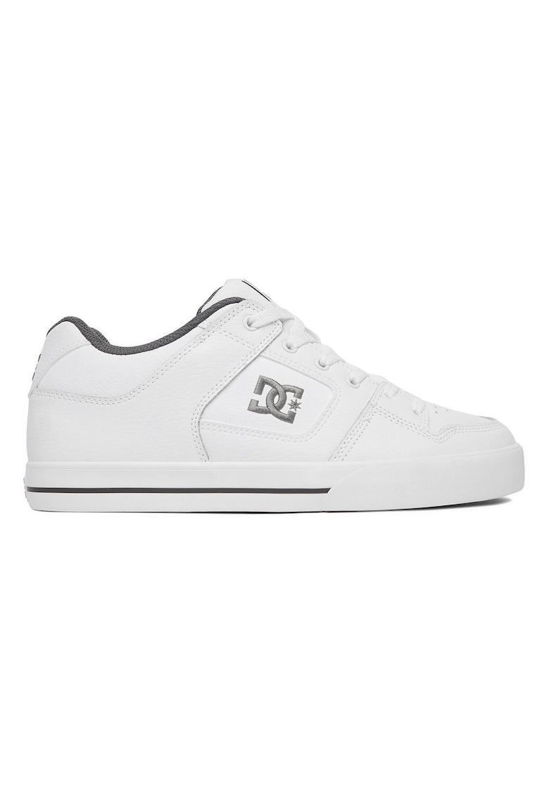 Adidasi piele naturala - alb -