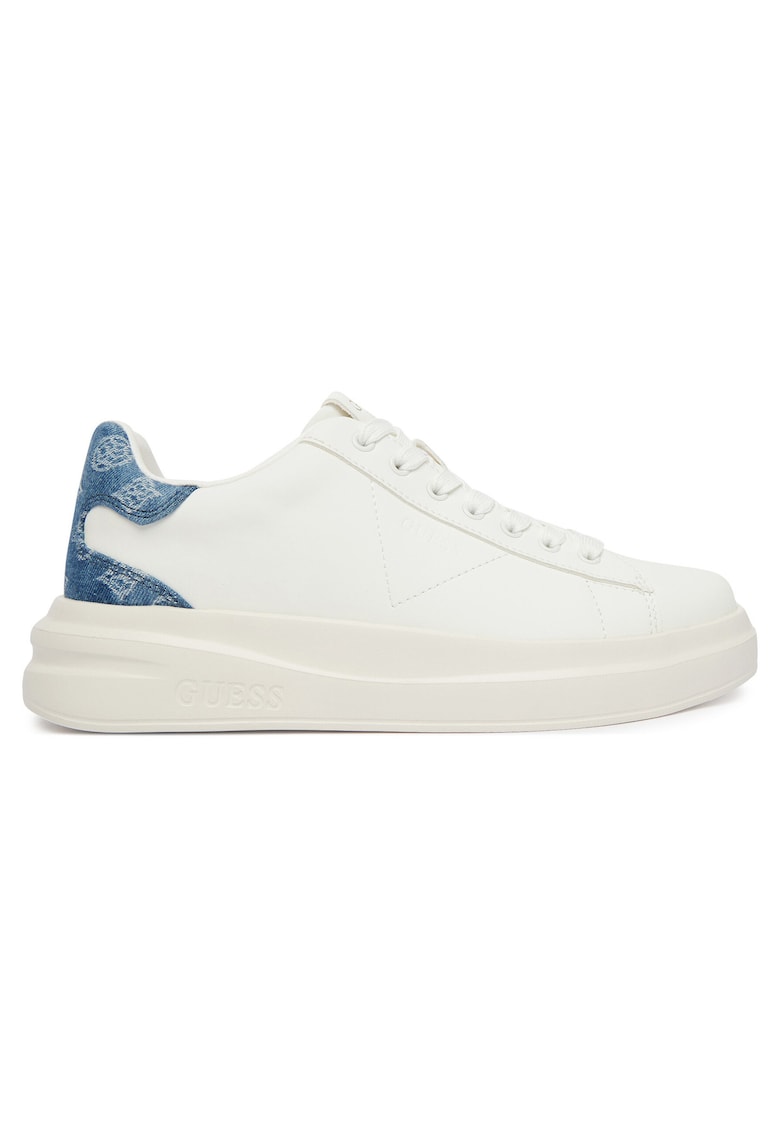GUESS Кецове за дами - FLJE14LEA12 - естествена кожа - бели