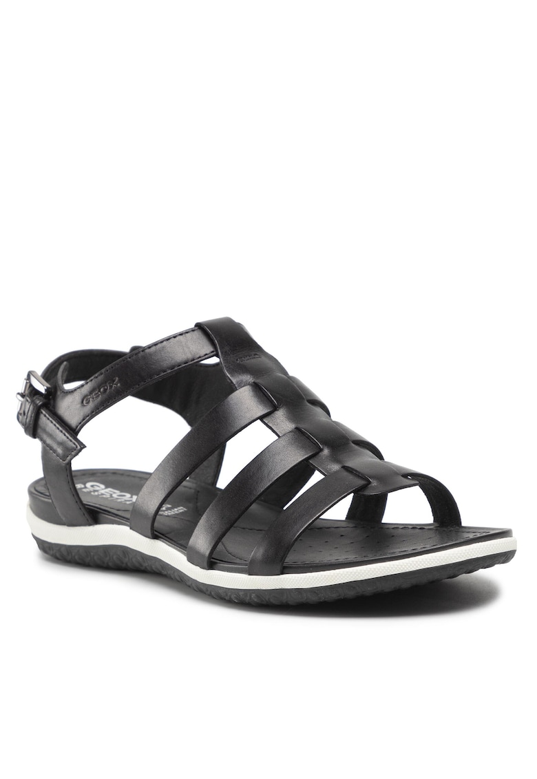 Sandale dama - piele naturala - negru -