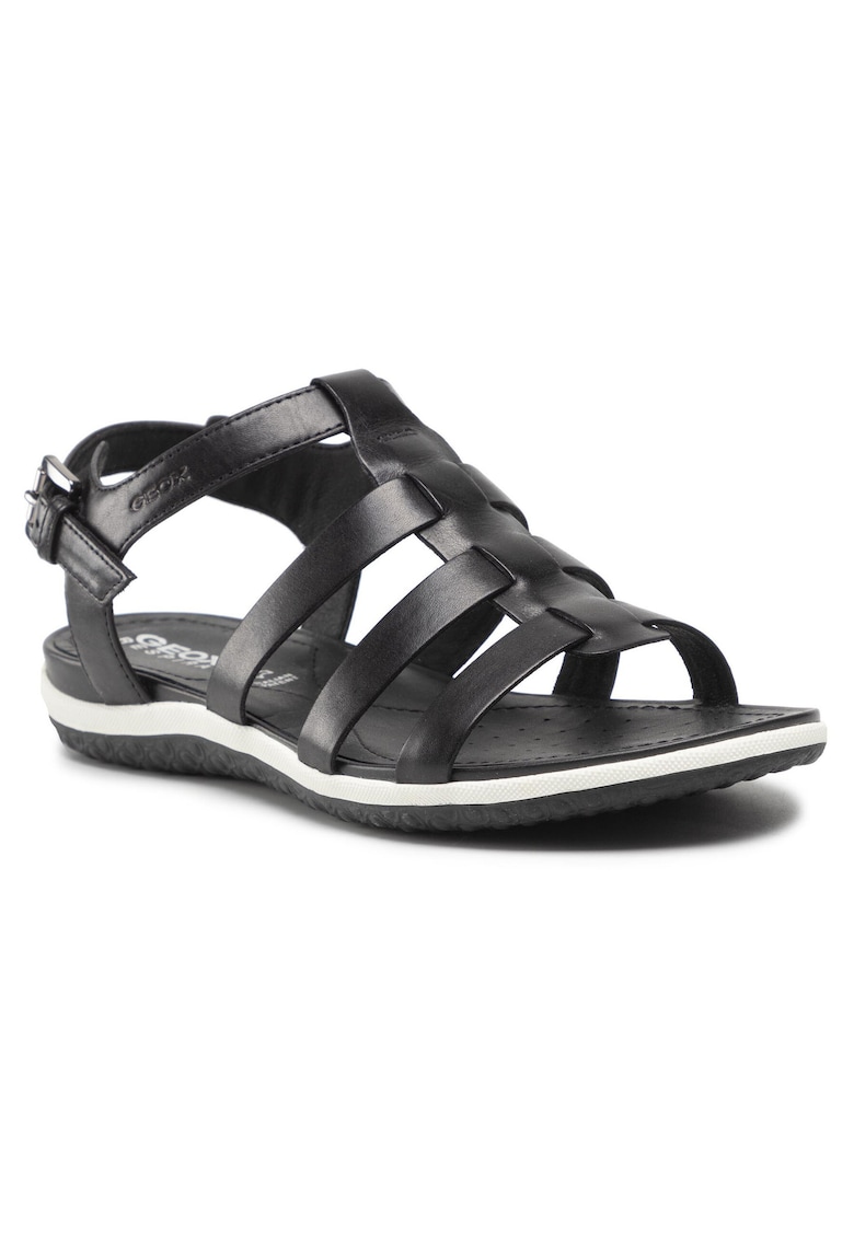 Sandale dama - piele naturala - negru -