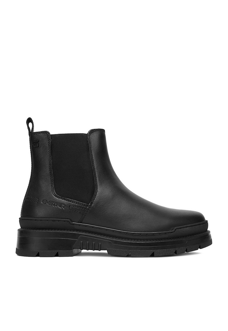 Ghete de barbati - piele naturala - Negru