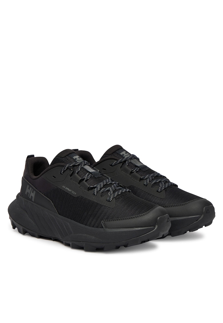 Bocanci trekking - material sintetic - negru - sportivi