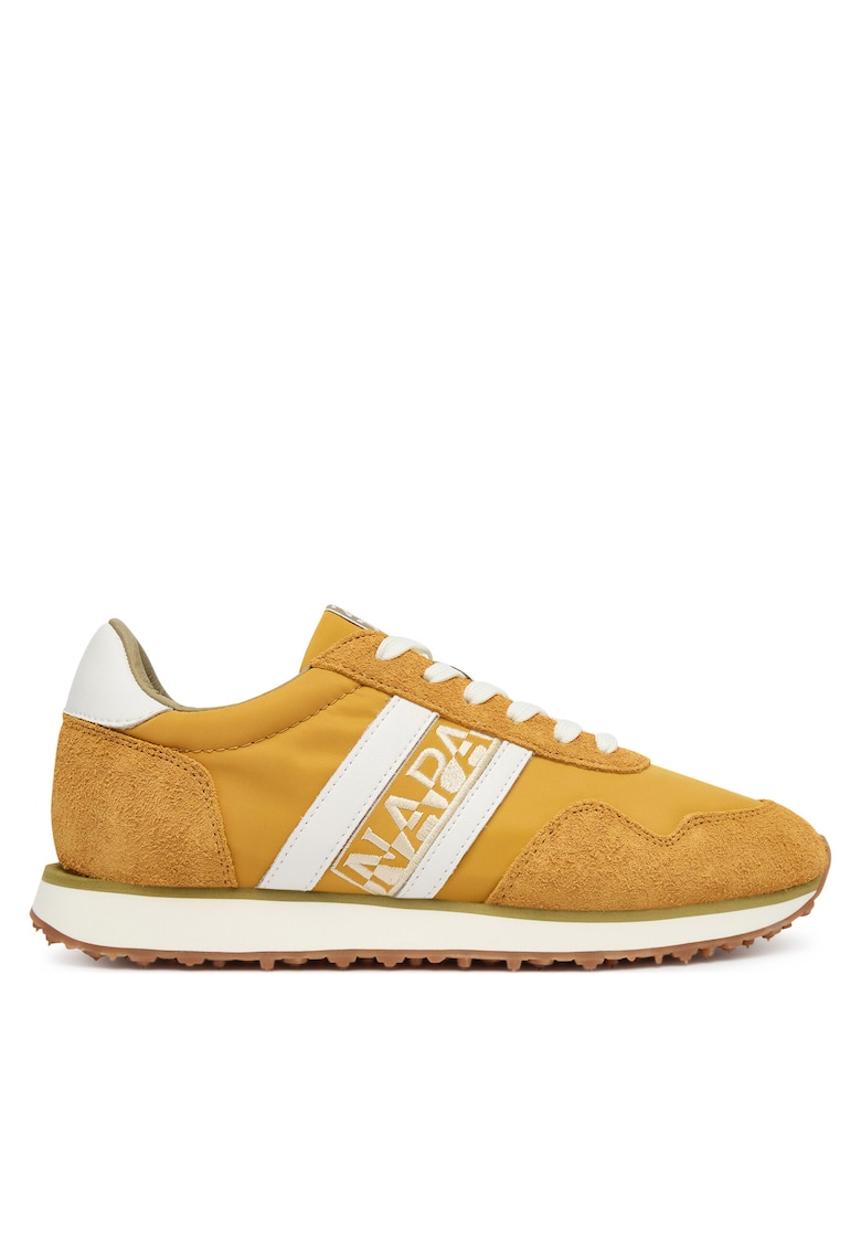 Adidasi piele naturala - galben -