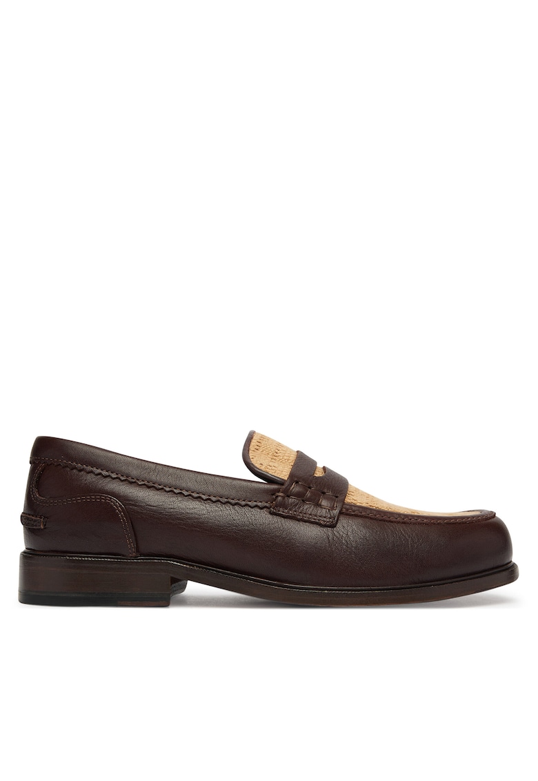 Pantofi barbati - piele naturala - maro inchis