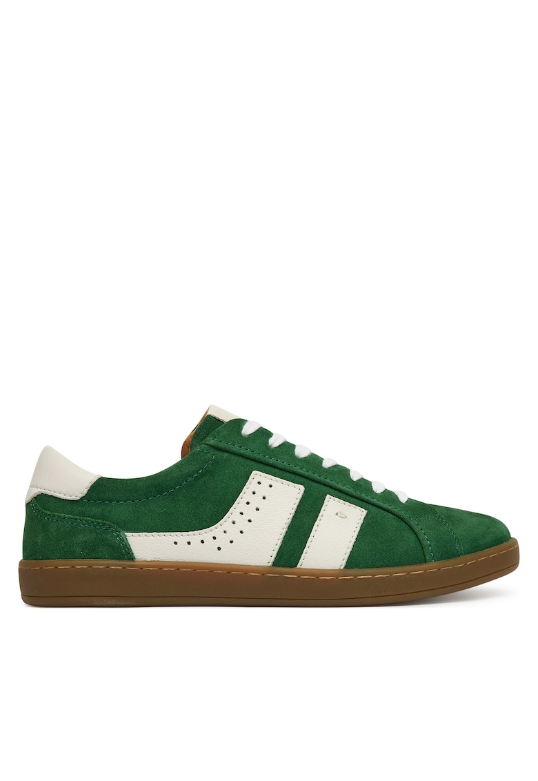 Tenisi barbati 20307 - Piele naturala - Verde/Alb