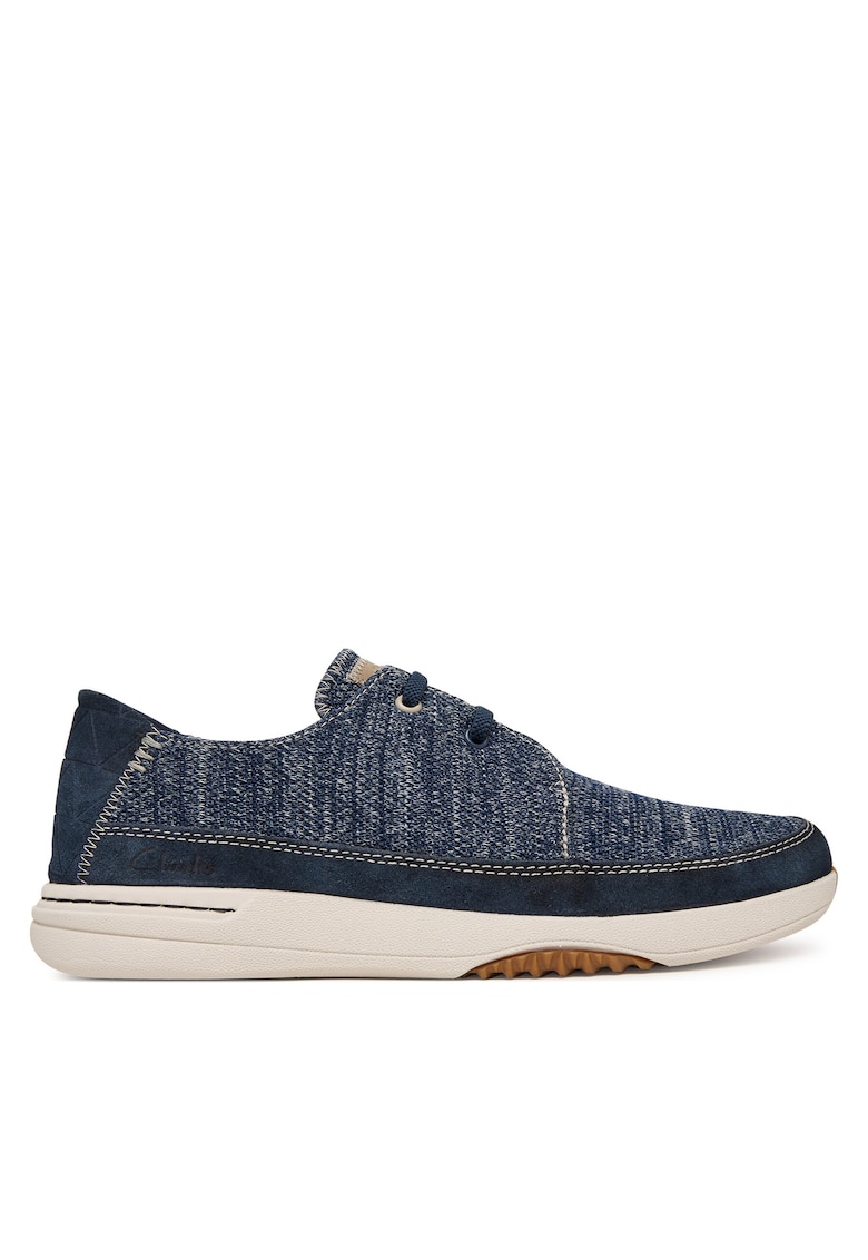 Pantofi barbati - din material textil - albastru