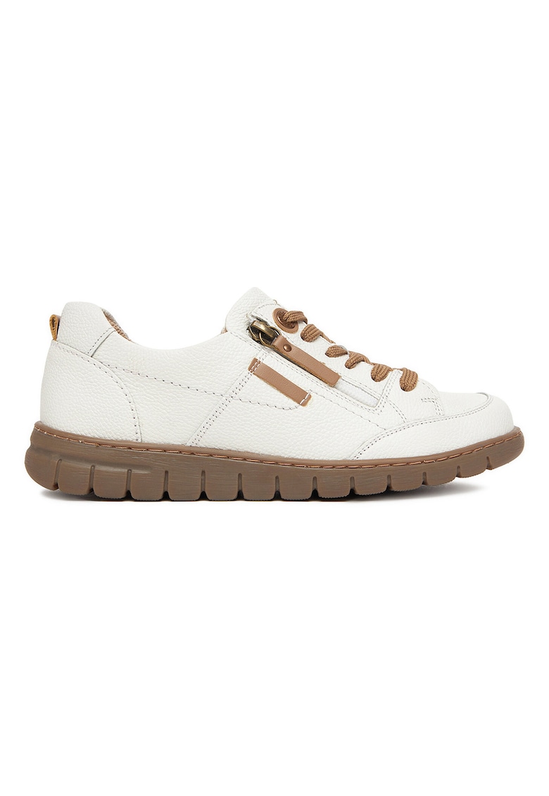 Tenisi dama - piele naturala - alb - confortabili - design modern -