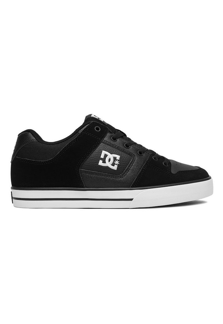 Adidasi barbati - piele naturala - negru -