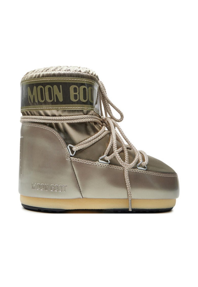 Cizme unisex - piele ecologica - auriu -