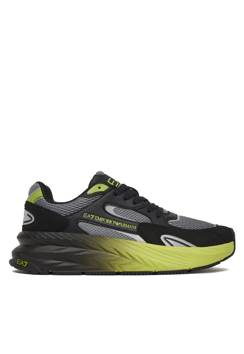 Tenisi barbati - material textil - negru - set elegant