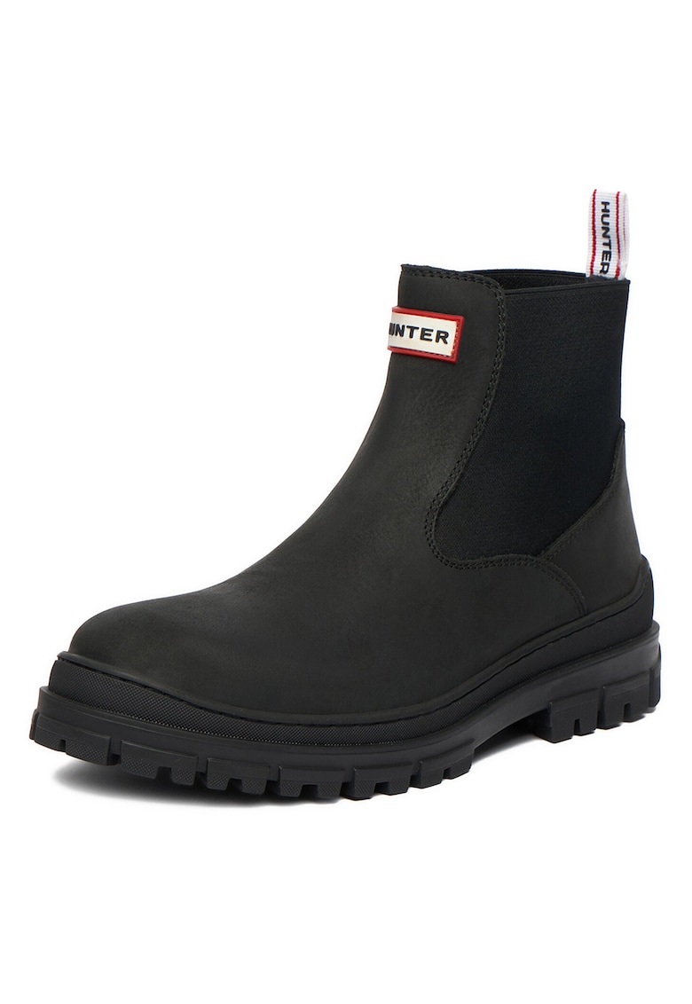 Ghete barbati - piele naturala - negru
