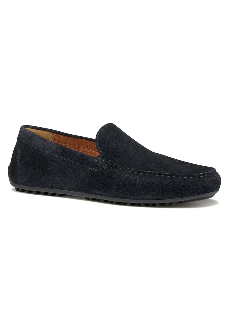 Mocasini barbati - piele naturala - albastru