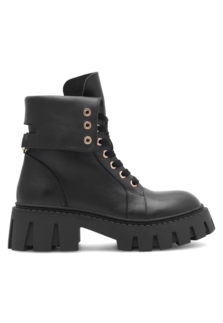 Pantofi femeie - piele naturala - negru -