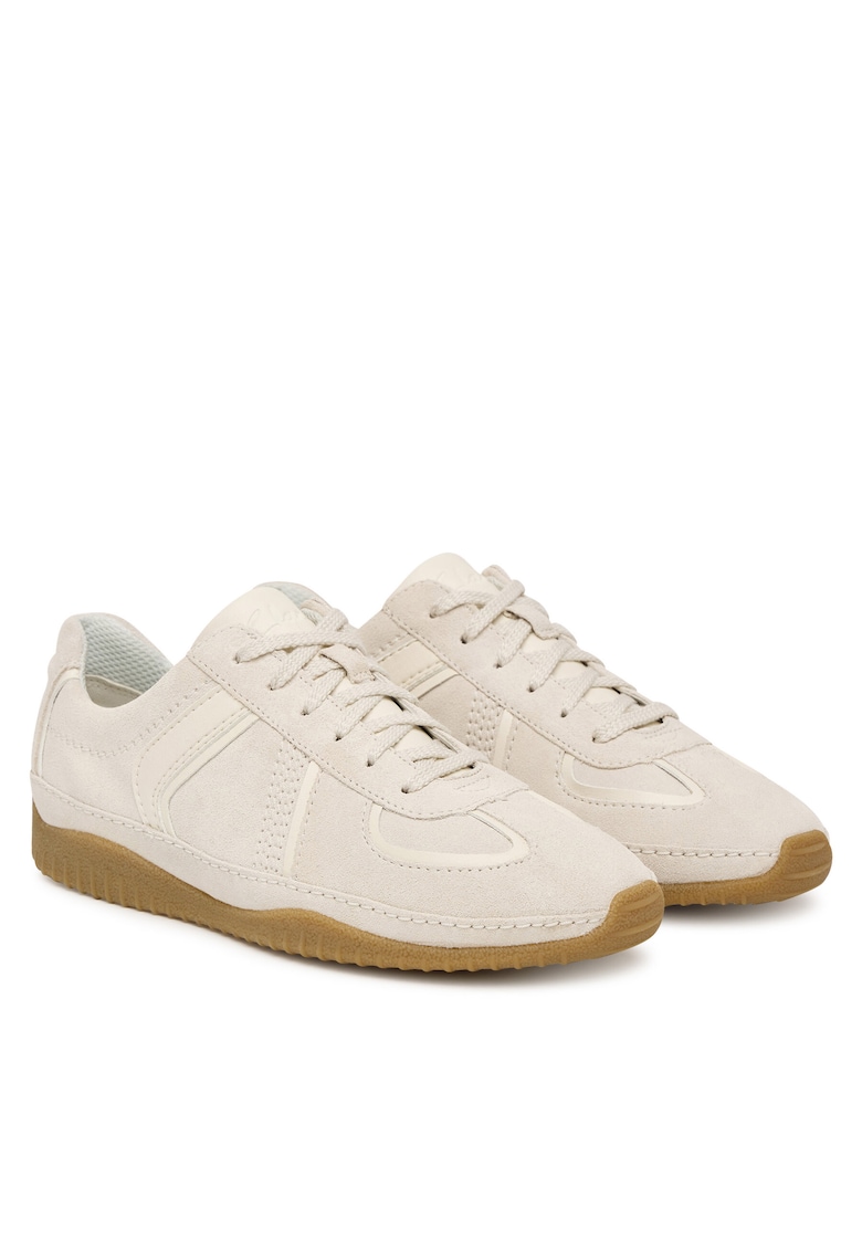 Tenisi dama - piele naturala - bej - design minimalist -