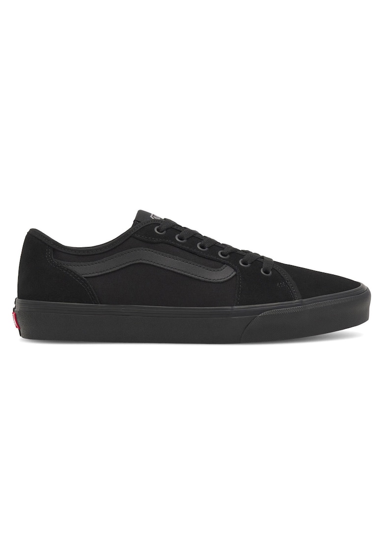 Tenisi barbati - piele naturala - negru - talpa plata -