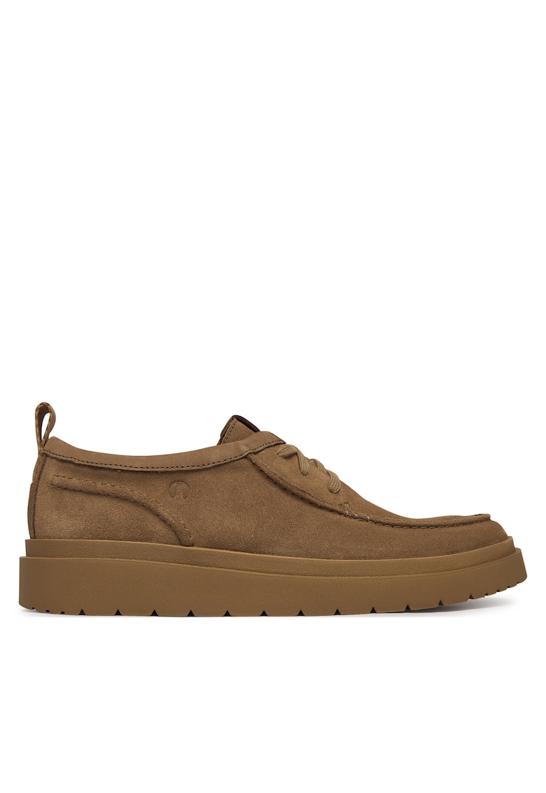 Pantofi barbati - piele naturala/material sintetic - bej