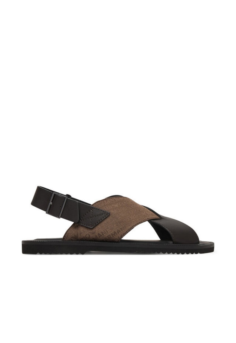 Sandale barbat - piele naturala - maro -