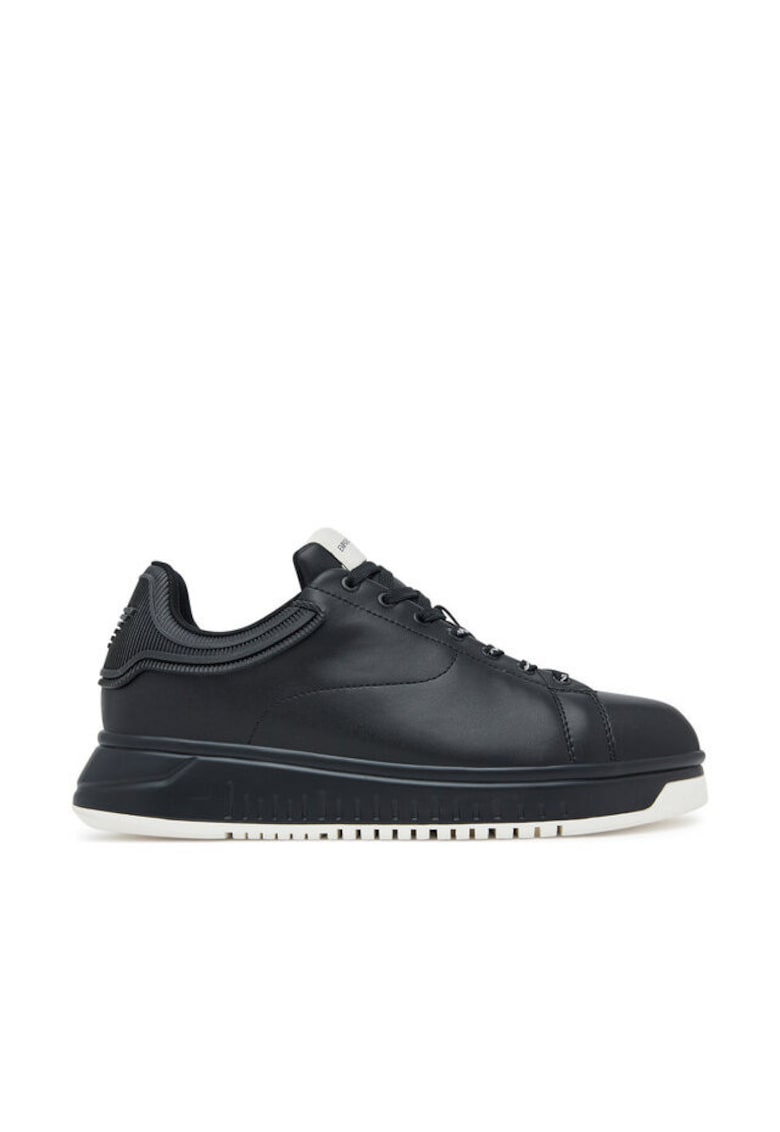 Tenisi barbati stil elegant - piele naturala - negru