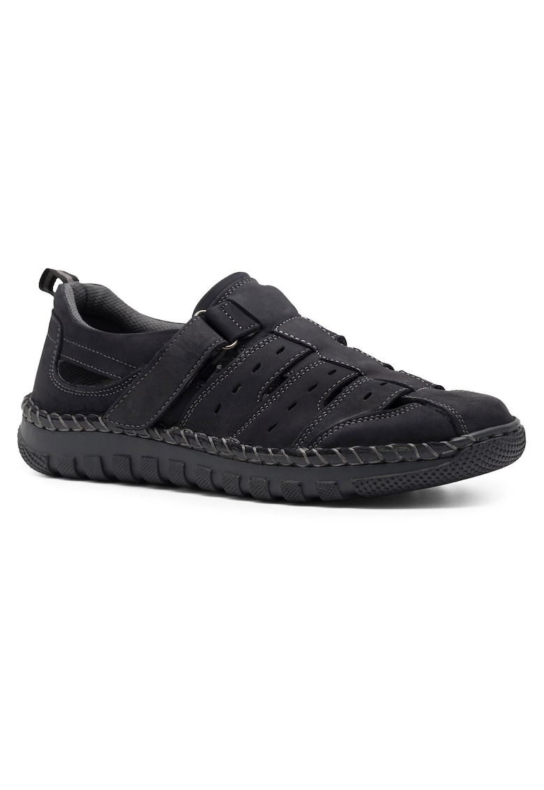 Sandale barbat - piele naturala - albastru - 45 EU -