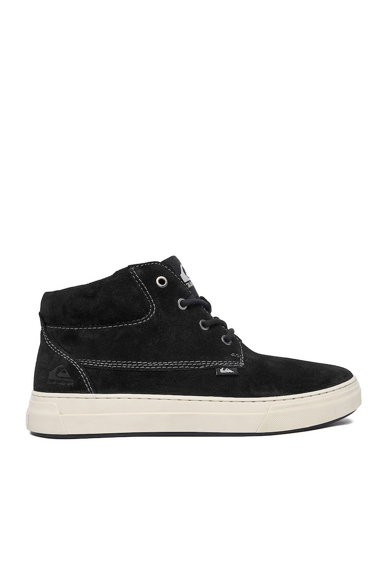 Tenisi barbati - piele naturala - negru - casual