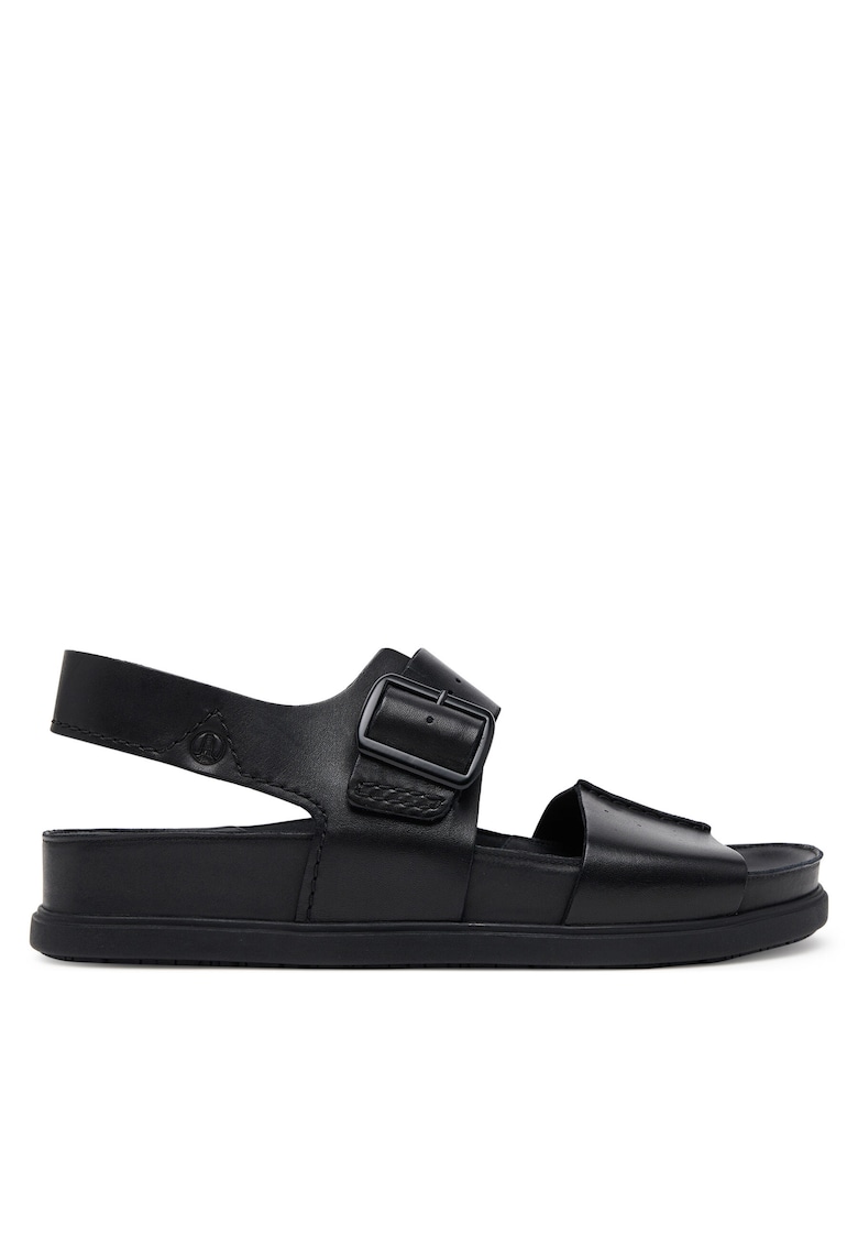 Sandale barbat - piele naturala - negru - 47 EU -