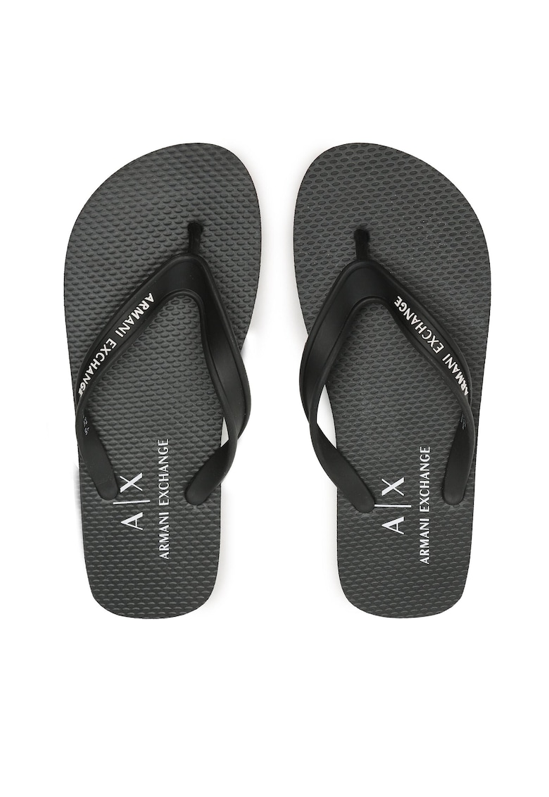 Slapi barbati - sintetic - negru -