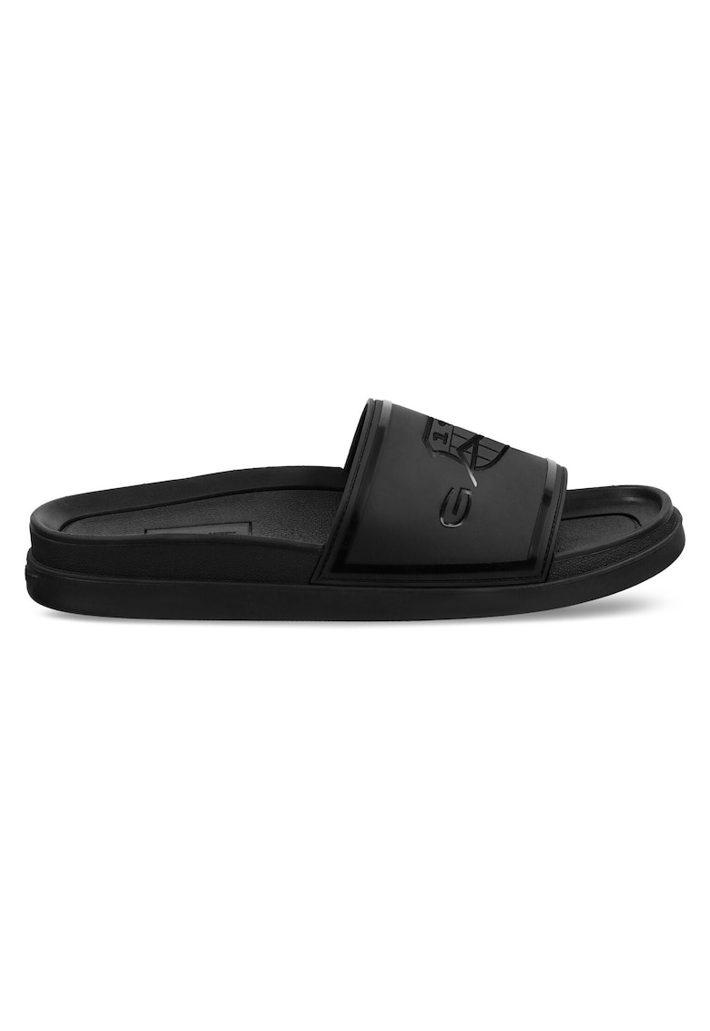 Papuci barbati - plastic - negru -