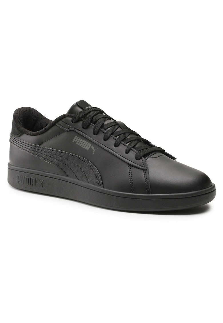 Tenisi barbati - Smash - piele naturala - negru -