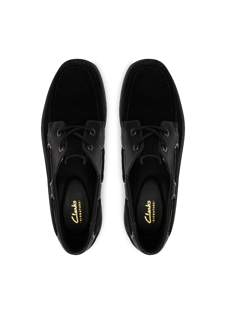 Mocasini barbati - piele naturala negru - material sintetic
