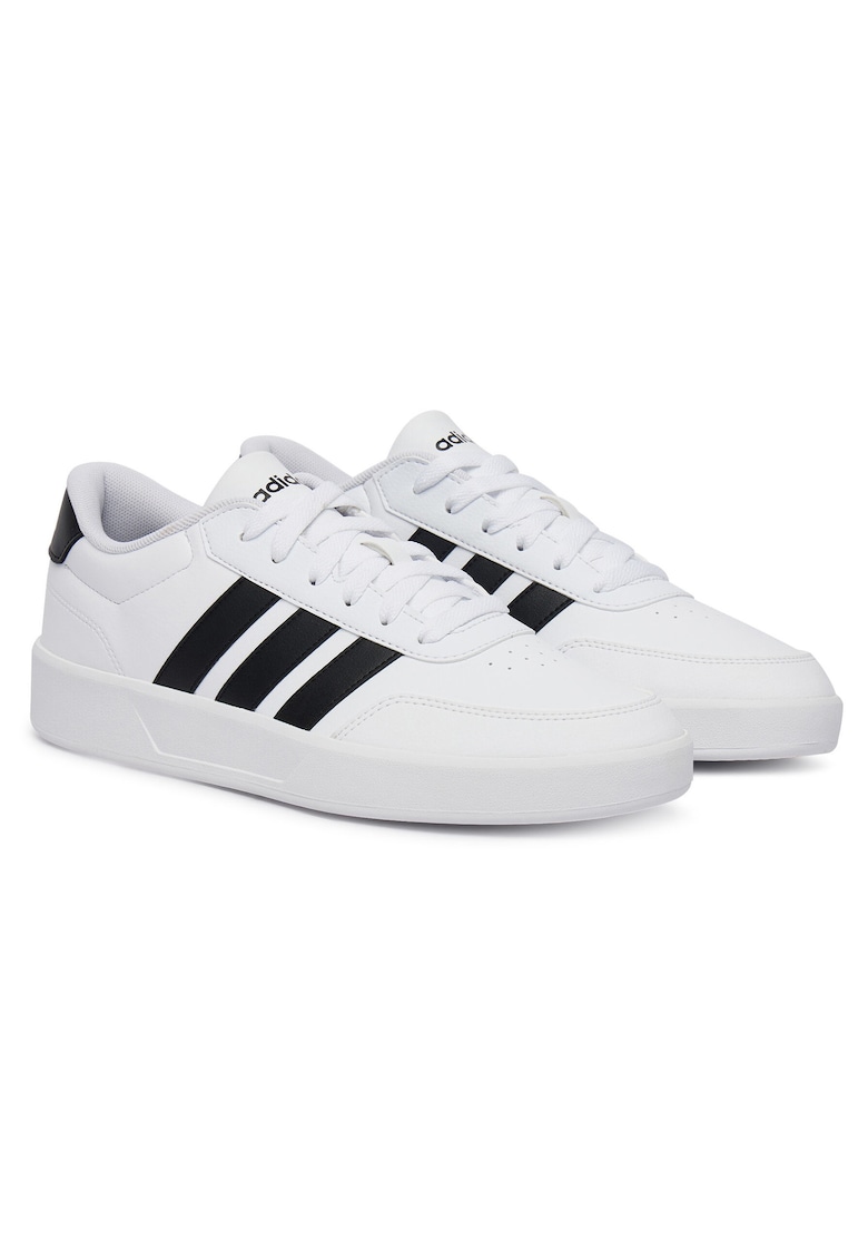 Pantofi sport barbati - piele ecologica - alb/negru -