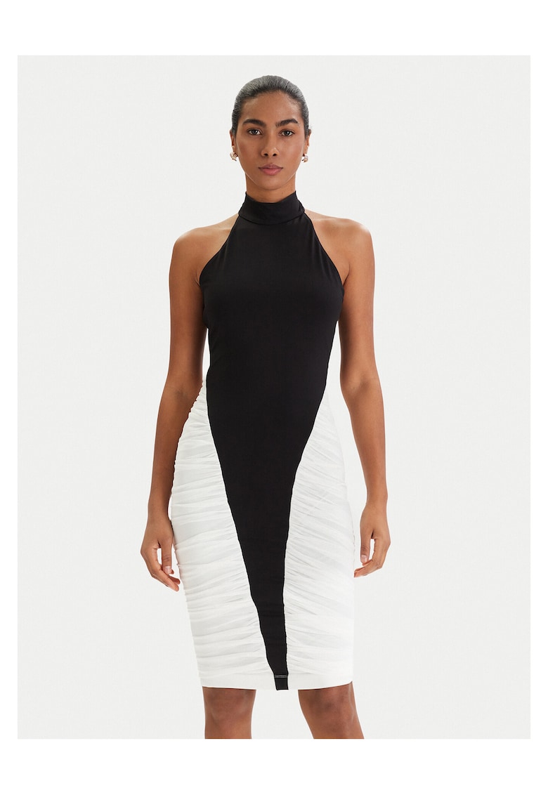 Rochie cocktail Femei - neagra - poliester - fermoar