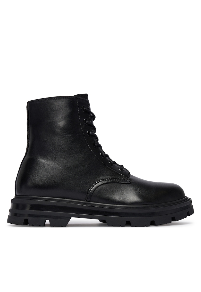 Ghete barbati - piele naturala - negru -
