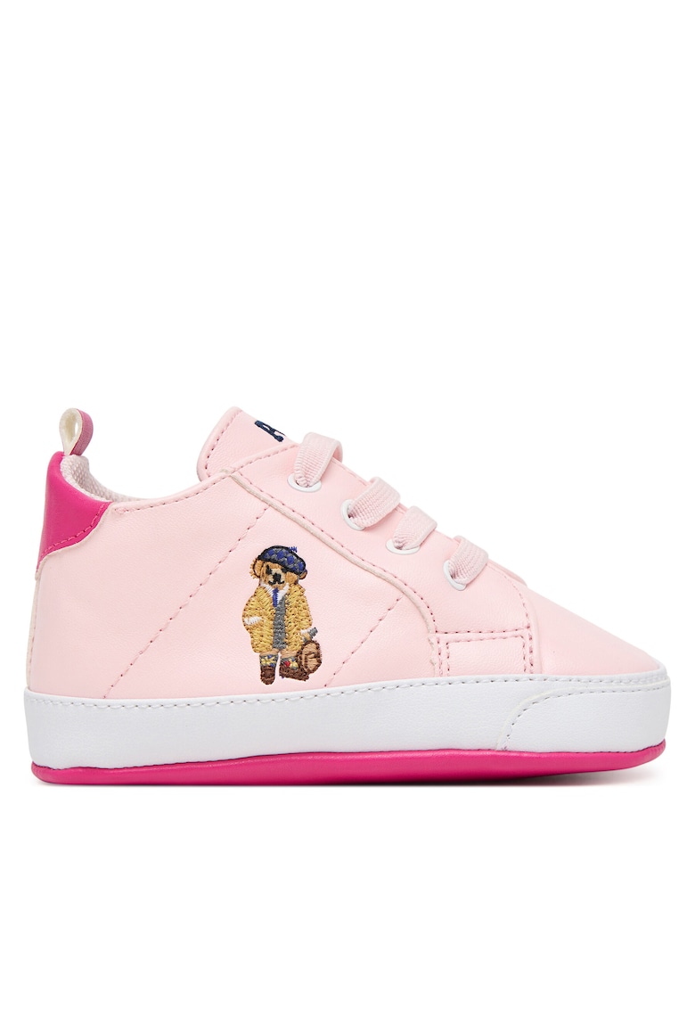 Pantofi sport fetite - piele ecologica - roz - Roz