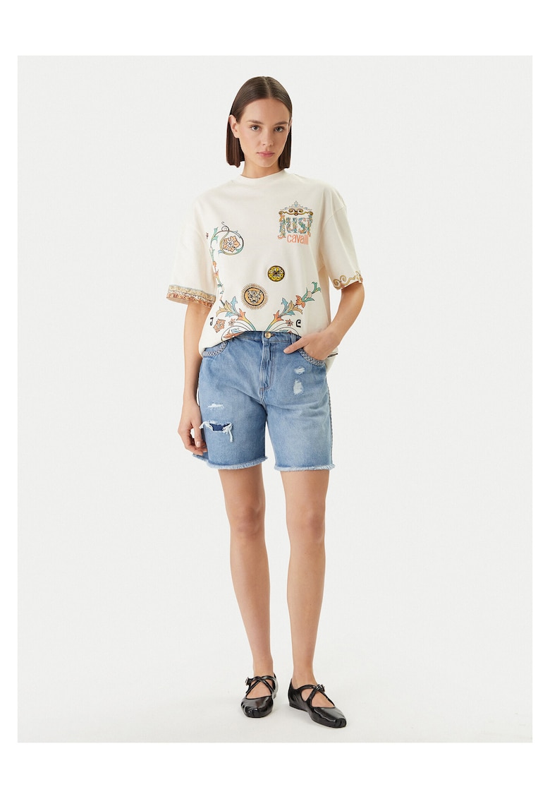 Pantaloni scurti bumbac - Bleumarin