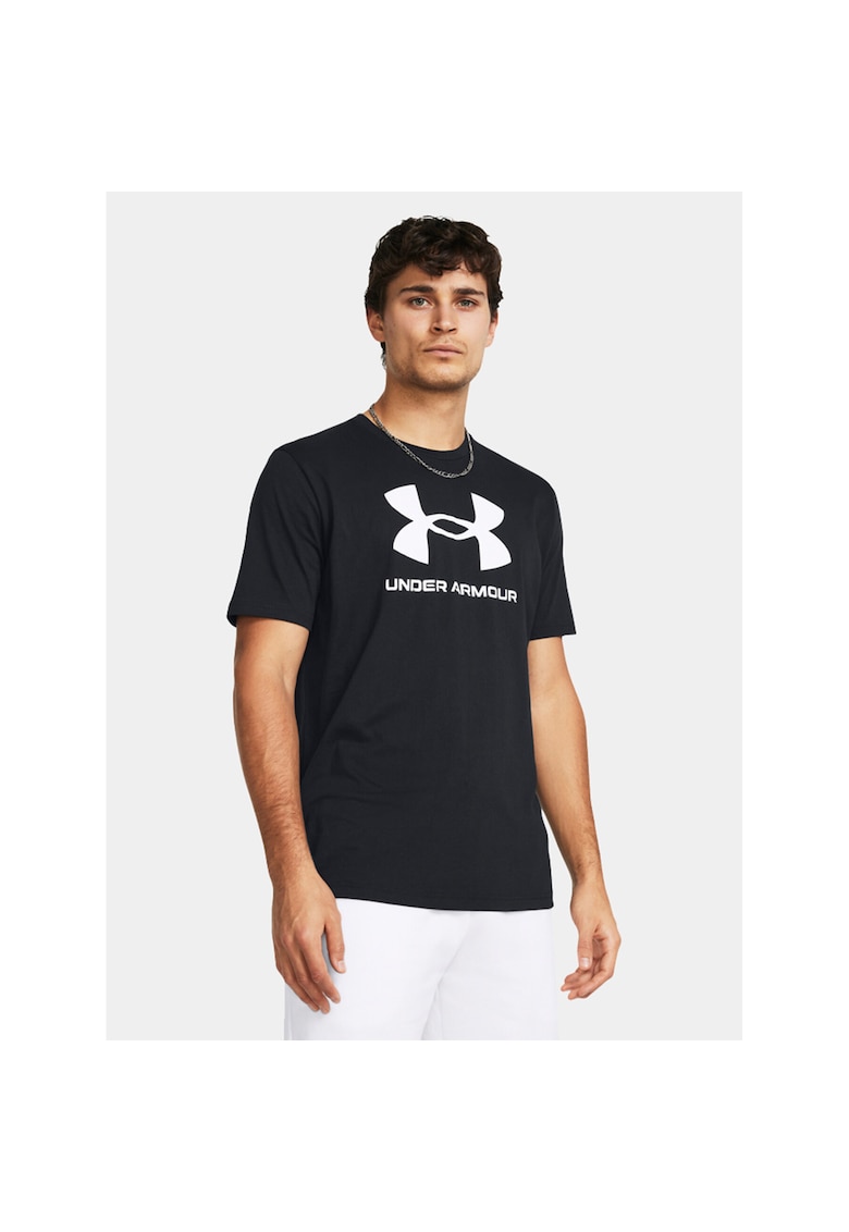 Tricou sport barbati - lejer - negru - 60% bumbac - 40% poliester -