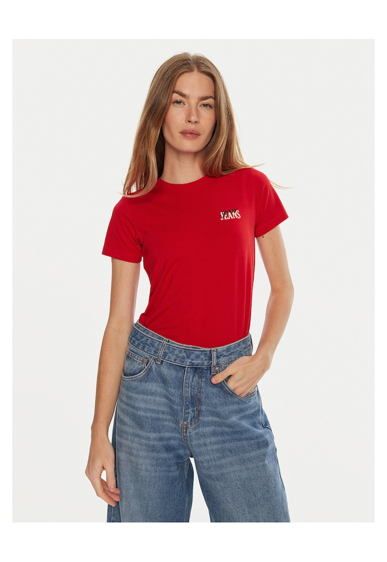 Tricou dama - rosu - plastic -