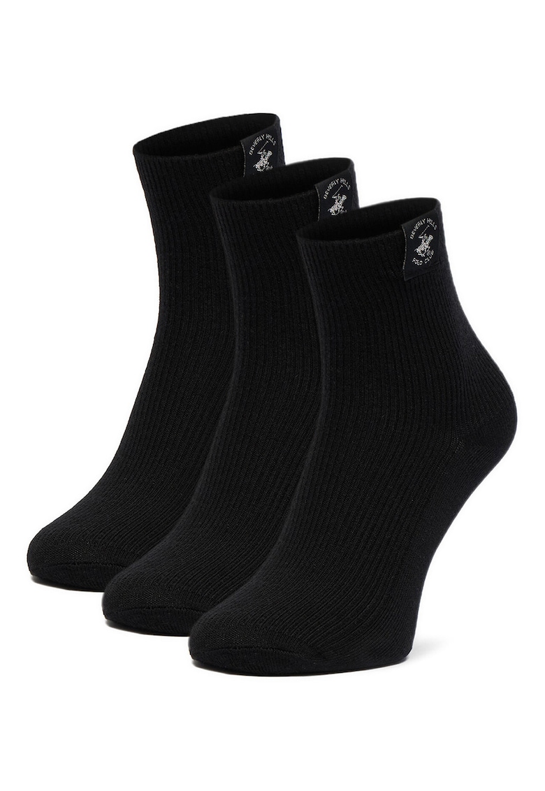 Sosete dama - set 3 perechi - negru - 35-38