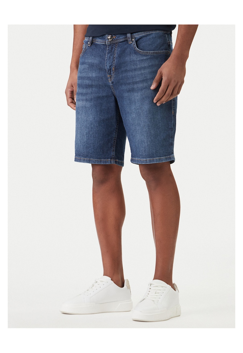Pantaloni scurti din denim Barbati - Albastru - bumbac