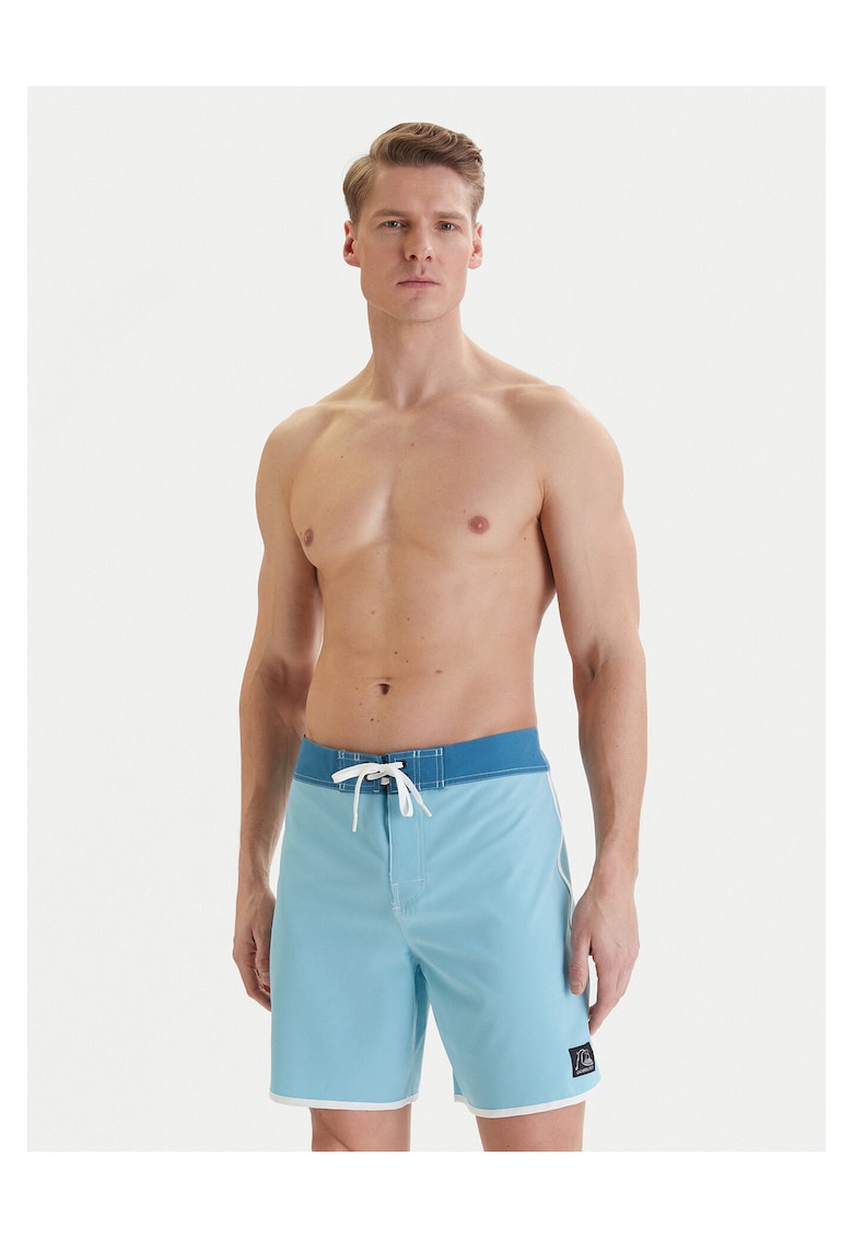 Costum de baie barbati - poliester - albastru deschis - 92% poliester - 8% elastan