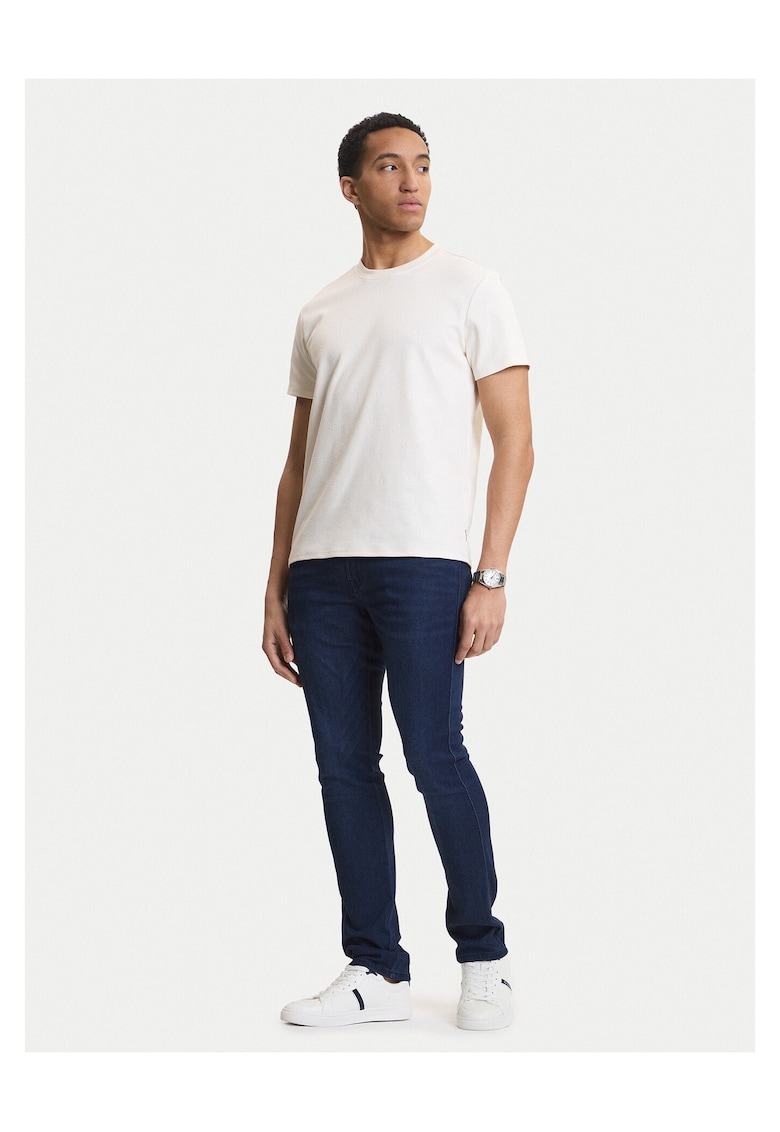 Blugi barbati - bleumarin - fermoar - 47% viscoza - 42% lyocell - 11% elastan