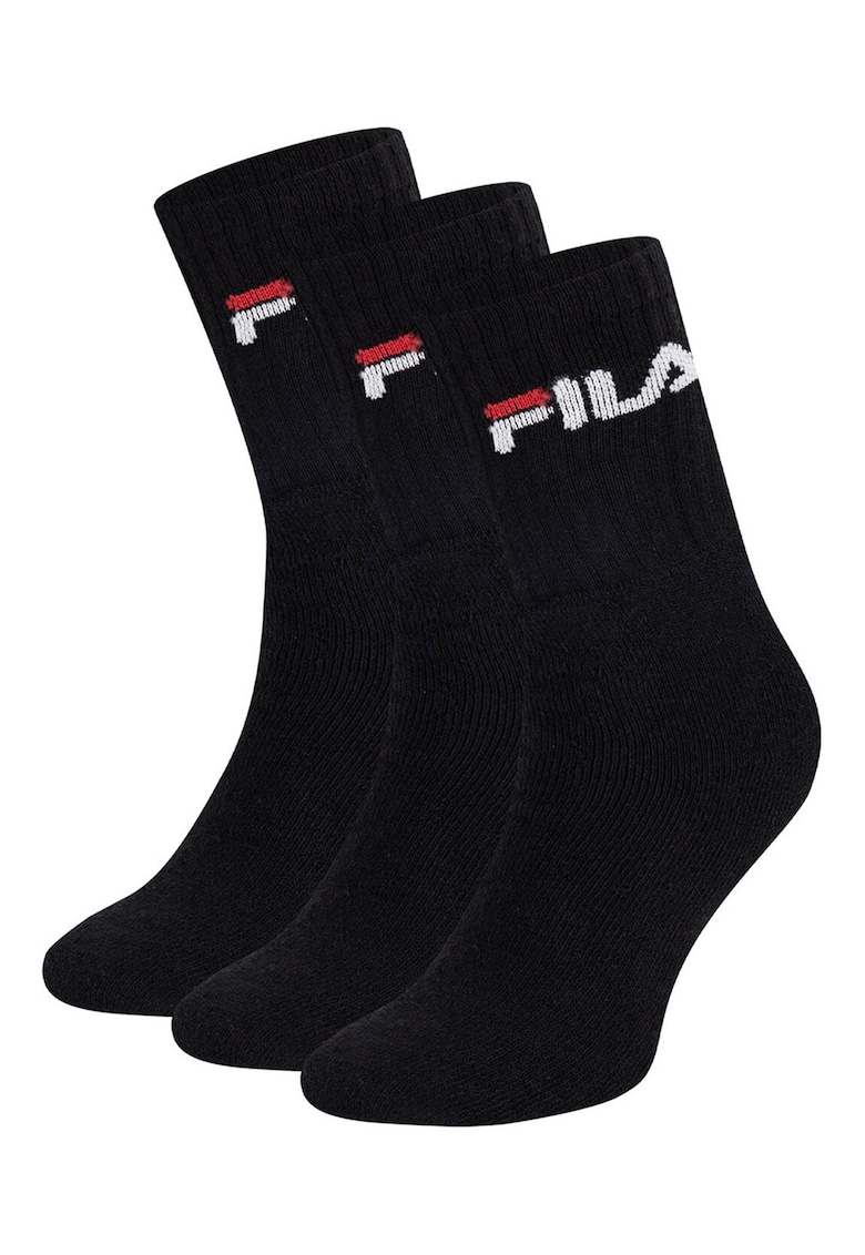 Set 3 perechi sosete lungi - negru - 35-38