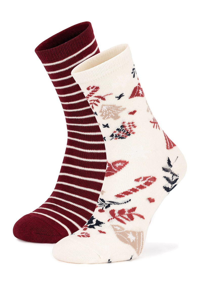 Set 2 perechi sosete lungi - bej -