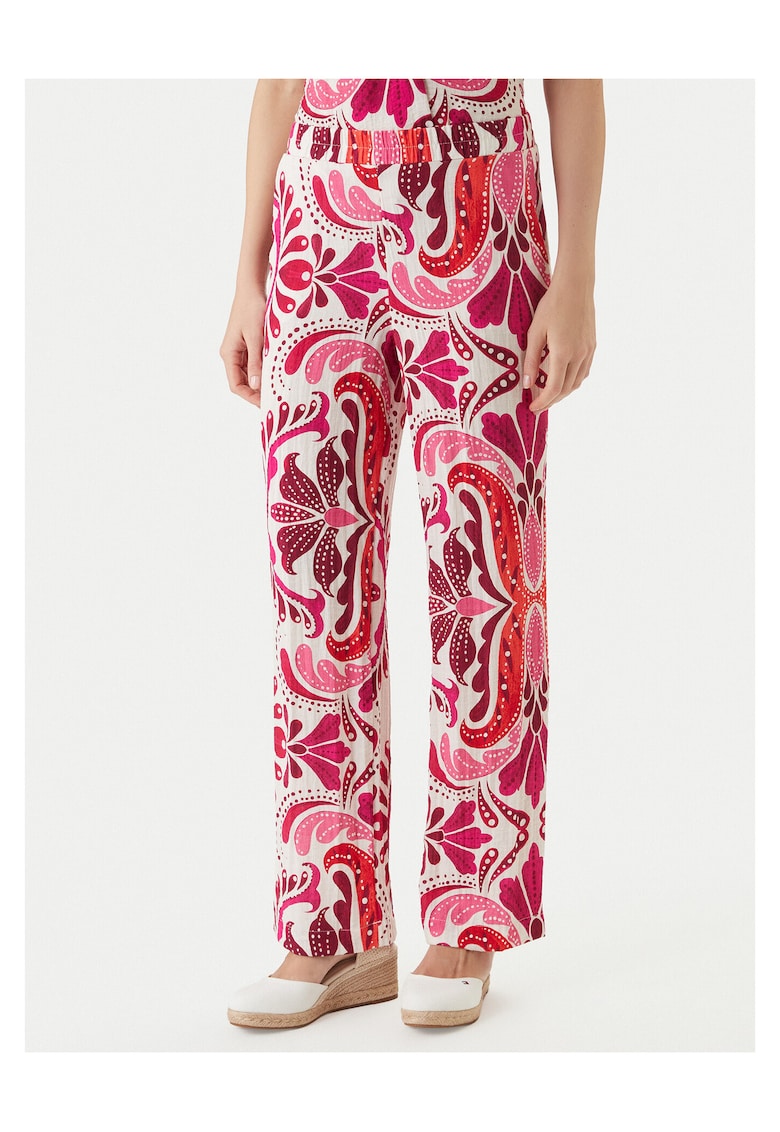 Pantaloni dama - Viscoza - Roz