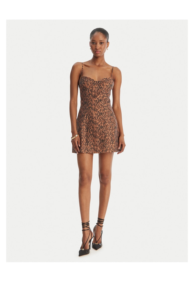 Rochie de cocktail maro - Maro