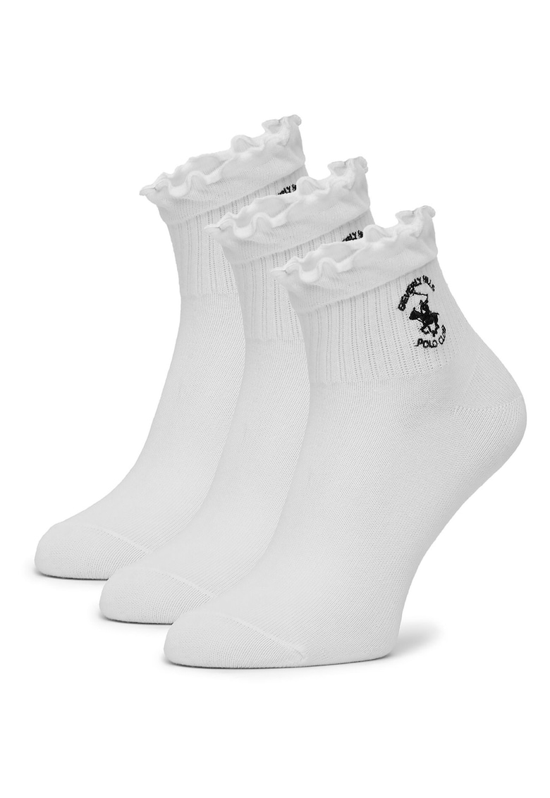Sosete dama - set 3 perechi - alb - 39-42