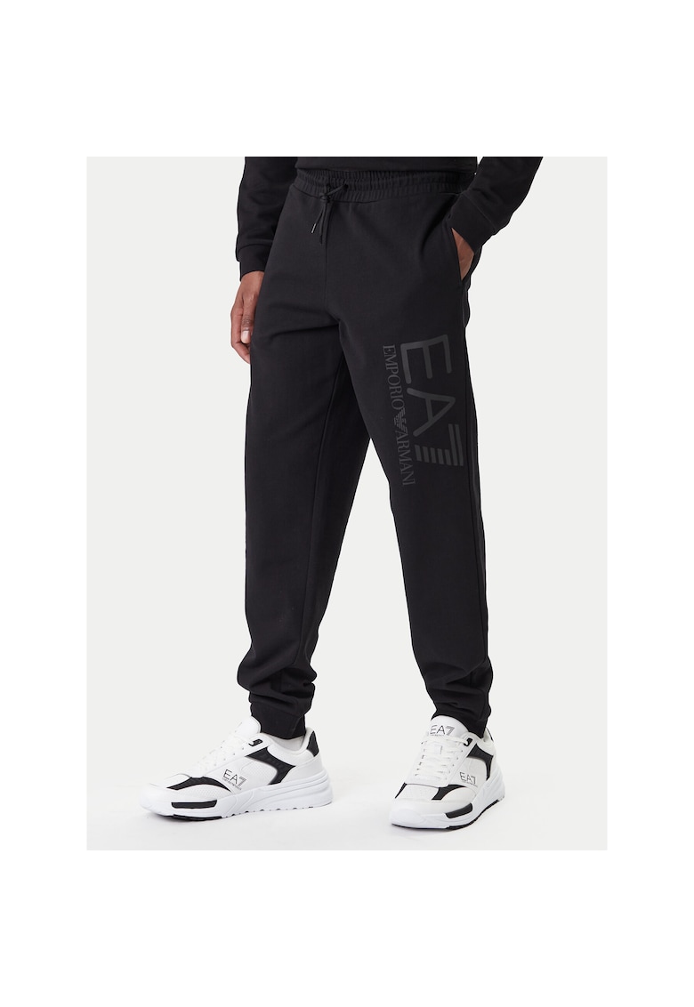 Pantaloni de trening barbati - bumbac - negru