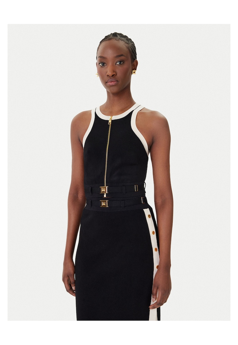 Top dama - viscoza - Negru