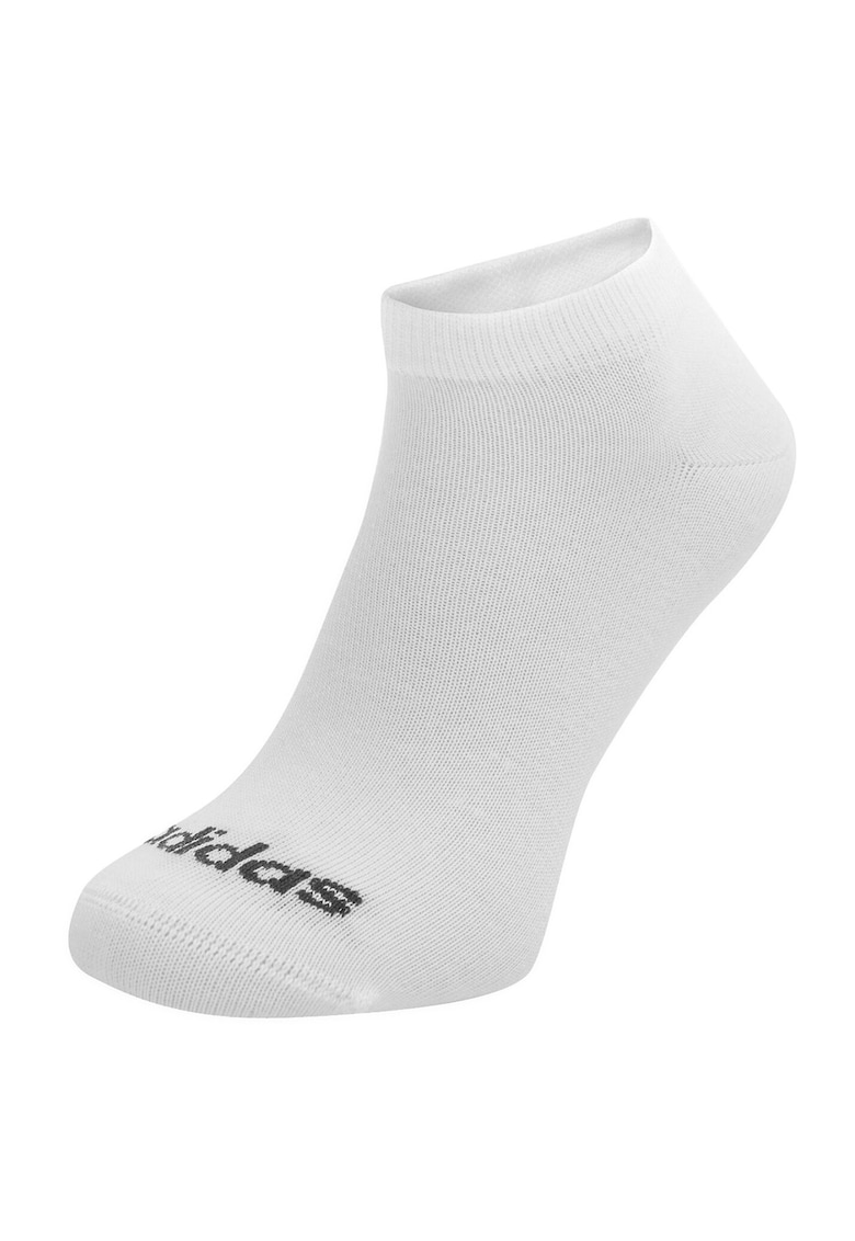 Sosete scurte unisex - alb - set 3 perechi - 43-45