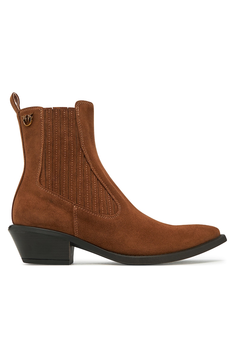 Cizme dama - cowboy - piele naturala - maro -