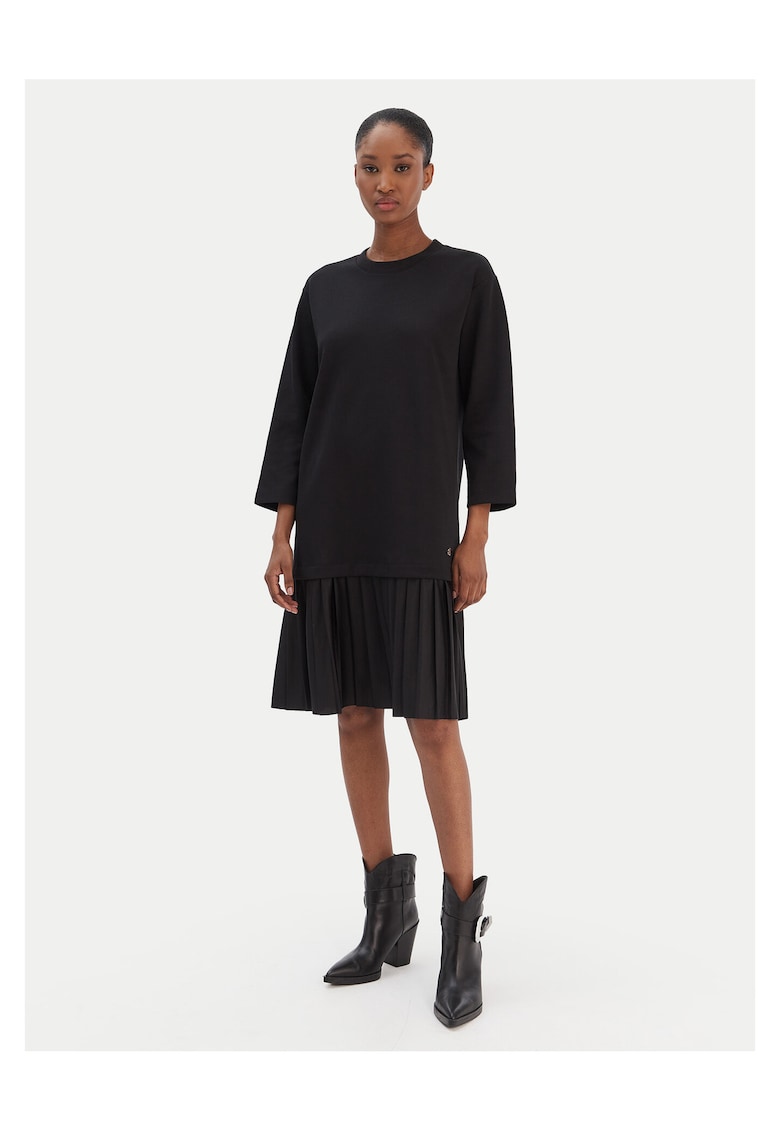 Rochie casual pentru femei - 63% bumbac - 37% poliester - EU - Negru